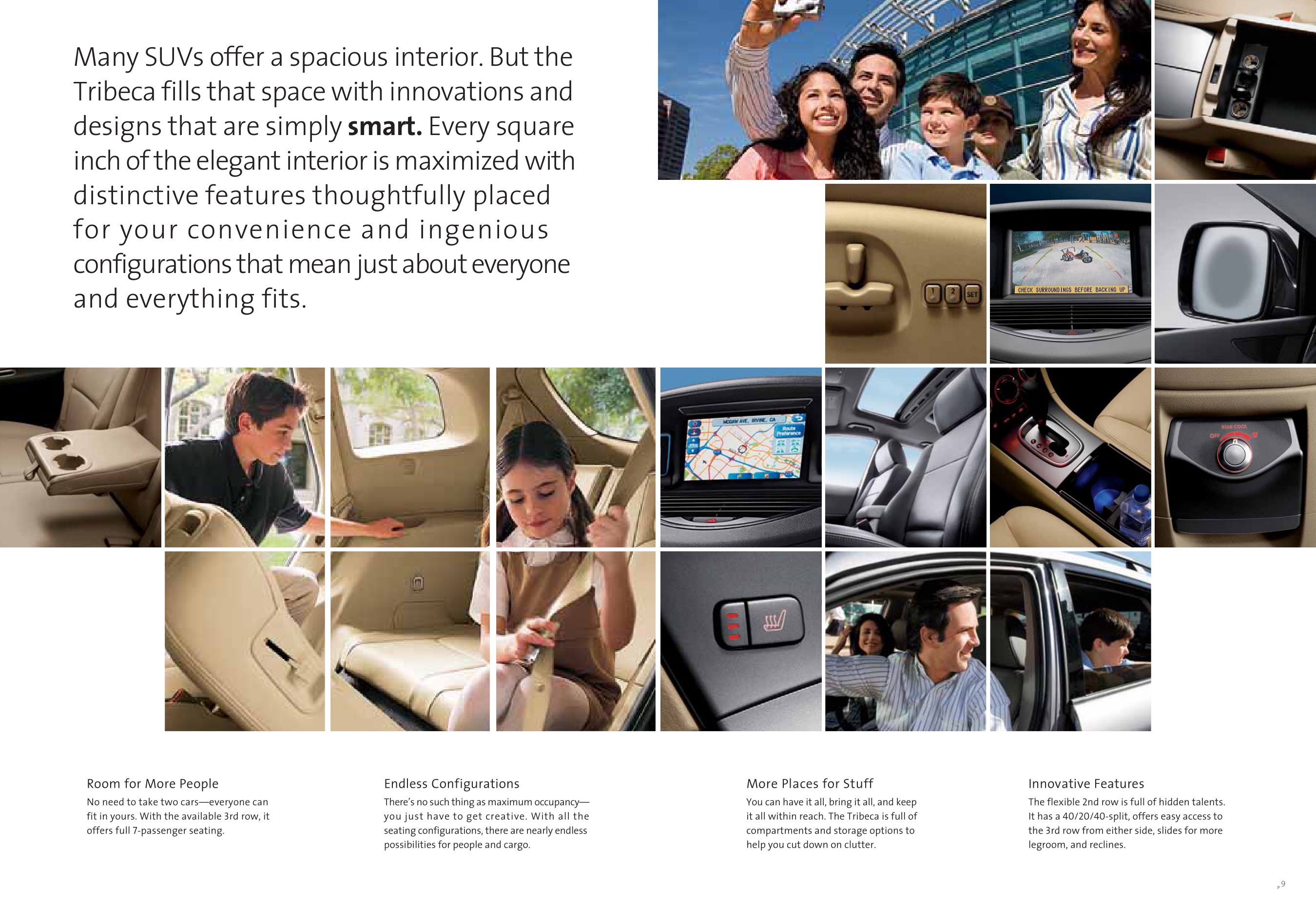 2009 Subaru Tribeca Brochure Page 12